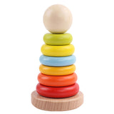 6In Montessori Block Plugging Toy Matching Toy Disassembled Block Interactive Education Gift for Toddler Baby Learning 69HE