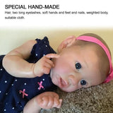 22inch Doll Toy Cute Golden Hair High-Quality Handmade Soft Baby Doll Cute Baby Girl Doll High-quality Handmade Soft Body