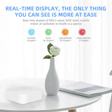 Tuya WiFi Intelligent Air Housekeeper 6-in-1 Air Quality Monitor PM2.5/Formaldehyde/TVOC/CO2/Temperature/Humidity Detector