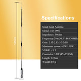 Original quad band 29.6 / 50.5 /144 /435MHz antenna HH-9000 for TYT TH-9800 quad band Mobile Radio