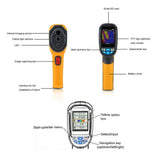 HT-02D Infrared Thermal Imager Temperature Imaging Camera Handheld Floor Heating Detector -20°C~300°C Industrial Thermal Imager