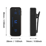 Kit 2x Mini Walkie Talkie 2-way FM Radio Transceiver + 2 Headphones USB Charge