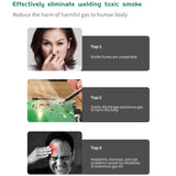 2023 Newest Fume Extractor Soldering Smoke Purifier Absorber Dust Smoking Instrument Purifier Purification Air Dust Cleaner Room