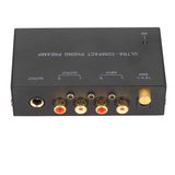 Phono Turntable Preamp Stereo RCA Input RCA Output Low Noise Record Player Amplifier with Independent Knob 100-240V