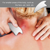 Professional 5 Pieces Stainless Steel Gua Sha Scraping Massage Tools Myofascial Release Kit for Soft Tissue Mobilization Therapy