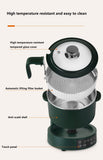 220V Stainless Steel Inner Household Electric Rice Cooker 3L Automatic Lift Hot Pot Low Sugar Rice Cooker White/Green Color