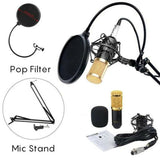 BM-800 Professional Broadcasting Studio Mic Recording Condenser Microphone for Computer