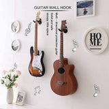 3 Pack Guitar Wall Hanger,Guitar-Shaped Metal Guitar Wall Mount with Screws,for Acoustic Electric Bass Classical Guitar