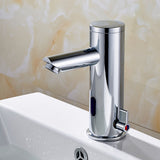 FLG Automatic Infrared Sensor Hand Touch Hot Cold  Chrome Polished Sink Mixer Bathroom Tap Basin Faucets