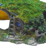 Movie House Rural Dwarf LOTR Aquarium Ornament Resin Fish Tank Decoration Ornament Rock Hiding Cave Aquarium Accessories