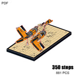 MOC Space Midis Scale Racing Sports Car Building Blocks Speed Vehicle Super Racers Bricks DIY Assembly Toys For Children's Gifts