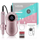 Cordless Nails File LCD Display Electric Nail Drill Machine 35000RPM Professional Manicure Pedicure Tools E File Nail Equipment