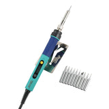 936d LCD Adjustable Temperature Digital Electric Soldering Station EU Plug 10PCS Solder Tip Replace HAKKO 936 Soldering Station