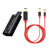 HDMI To USB Video Capture Card Audio Video Capture Card For 1080P Recorder Game Video Streamer Laptop Computer Accessories