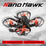 Emax Nanohawk Bnf 65mm 20g 1s F4 5a Esc Runcam Nano 3 Camera Racing Fpv Drone Kids Toys Miniatures Telecontrolled Toy Aircraft