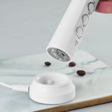 Electric Egg Beater 3-Speeds USB Rechargeable Mixer Heads Eggbeater Frother Stirrer Coffee Milk Drink Blender