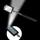 Adjustable LED Lighted Vehicle Inspection Mirror Flexible Telescoping Mirrors 360 Degree Swivel Extend Car Hand Tools