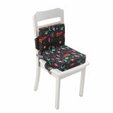 Child Dining Chair Booster Cushion Toddler Booster Seat for Dining Table Double Straps Washable Cushion Increasing Cushion fo