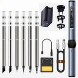 FNIRSI HS-01 Smart Electric Soldering Iron PD Adjustable Constant Temperature Fast Heat Portable Soldering Iron Station Kit 65W