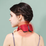 6 Head Cervical massager Remote Control Hot Compress Neck Massager Electric Pulse Neck Shoulder Massage Instrument Relief Pain