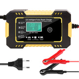 Car Battery Charger Digital LCD Display Full Automatic 12v Car Battery Charger Power Puls Repair Chargers Wet Dry Lead Acid