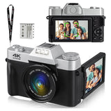 Digital Camera 48MP 4K Full HD Digital Video Camera With 3.0 Inch Folding Screen