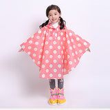 Freesmily Kids Stylish Rain Poncho Waterproof Rain Jacket Coat For Girls Boys