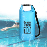30L Swim Bag Outdoor Waterproof Bag PVC Coated Mesh Fabric Waterproof Bucket Bag Drifting Bucket Bag Waterproof Bucket Bag
