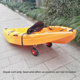 8in Kayak Trolley Accessory Aluminium Alloy Kayak Canoe Wheel Dolly Boat Carrier Trolley Load 80kg Cart Transport Lifting Tool