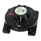 Boot 4-Position Battery Switch Disconnector Selector Switch, Black