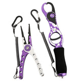 Fishing Pliers Lip Gripper Set Fish Holder Fishing Scissors with Lanyards Gripper Line Cutter Scissors