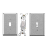 Toggle Light Switch 3 Way 15 Amp 120/277V Toggle Frame AC Silent Switch Residential And Commercial Grade(3 Piece Set)