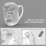 Electronic Facial Mask Massage Device Gel Face Massager Beauty Acupoint Vibration Anti Wrinkles Moisturizing Micro-current Mask