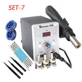 Soldering Desoldering Station 858D 220V / 110V 700W Adjustable Digital Display Heat Gun BGA SMD Hot Air Gun Rework Solder Repair