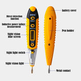 Digital Test Pencil AC DC Tester Electrical LCD Display Voltage Detector Test Pen Intelligent Induction Circuit Detection