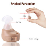Hearing Aid Adjustable Hearing Aids for The Elderly Ear Sound Amplifier Mini Size Inner Ear Invisible Hearing Aid Volume