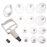 1 Set 12-Cup Cupping Therapy Set Muscle Pain Relief Device Body Massager Pump