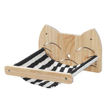 Wall-Mounted Cat Hammock Bed Cat Climbing Ladder Wood Stairs Pet Furniture Kitten Wall Shelf Cat Perch Wooden Scratching Rack