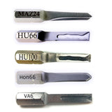 Professional Car Key Locksmith Tools  5pcs Power Key Combination Stainless Steel HU101 HU64 HU100 HON66  TOY43 Strong Key Tools