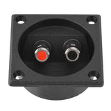 Speakers Terminal Box Push Spring Type 2 Binding Post Cable Connector 3.8MM Thicken Base Plate Acoustic Components