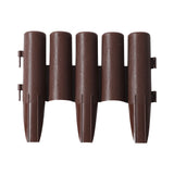 5pcs Wood Effect DIY Mowing Flower Bed Decorative Garden Fence Lawn Edging Outdoor Accessories Plant Border Palisade Grounding