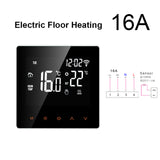 16A/3A Tuya Smart Life APP Control WiFi Thermostat Temperature Controller LCD Display Electric Floor Water/Gas Boiler Heating