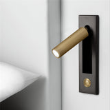 ZEROUNO Luces Room Led Lamp Headboard Wall Light Sconce bedside Reading Light recessed Push Switch Wall Lamps hotel bed side