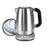 K Portable Travel Water Boiler Pot 1.7L Electric Kettle Stainless Steel