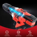 TZ05 Cordless Drill Electric Screwdriver US EU UK AU Plug Wireless Power Driver DC Lithium-Ion Battery 18+1 Clutch 5.5-20 N.M