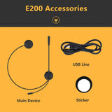 E300 3000M Motorcycle Intercom Headset Bluetooth Interphone  2 Riders