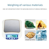 1kg/0.01g High Precision Digital Scale LCD Electronic Scales Postal Food Balance Measuring Weight For Kitchen Gold Jewelry Scale