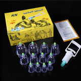 12-24set Health Care Chinese Medical Vacuum Cupping Cups Suction Cans Body Massage Jar Set Suction Therapy Anti Cellulite