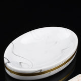 Resin Imitation Marble Bathroom Accessory Set Mouthwash Cup Soap Toothbrush Holder Shampoo Bottle Household Wash Set