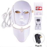 7 Colors LED Facial Mask Led Photon Therapy Face Mask Machine Light Therapy Acne Mask Neck Beauty Led Mask Skin Care Tool
